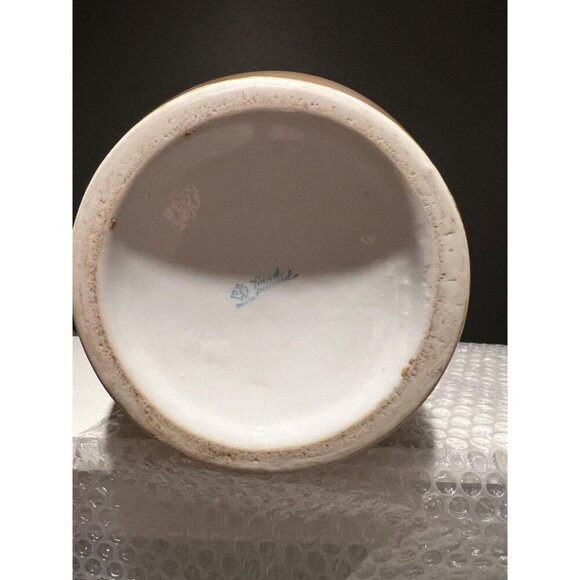 Rare Hand-Painted 13 Inch Nippon Urn/Vase – Smokey Amethyst Clematis - Picture 5 of 6